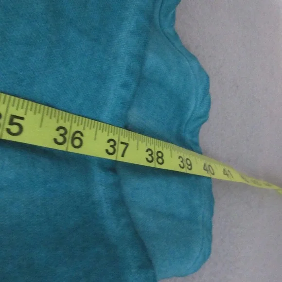 Logo by Lori Goldstein Tunic Top Plus 2XP Petite Green Distressed Canvas Pockets - Picture 9 of 11